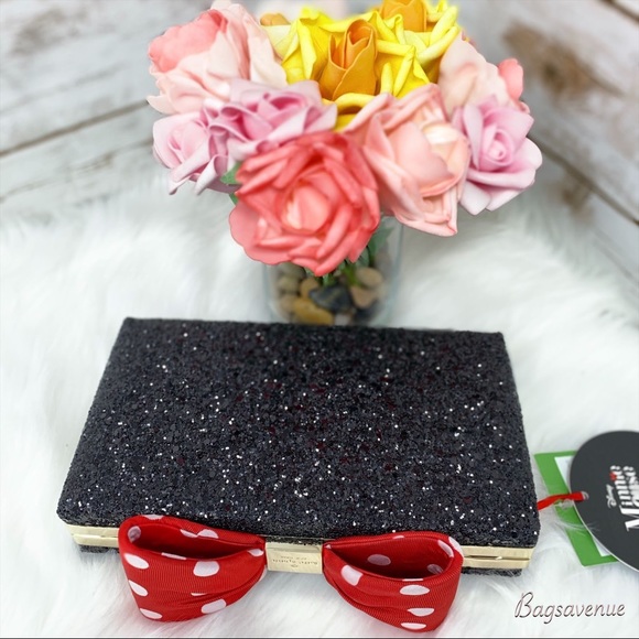 FIRM PRICE kate spade Minnie Mouse black clutch - Picture 4 of 8